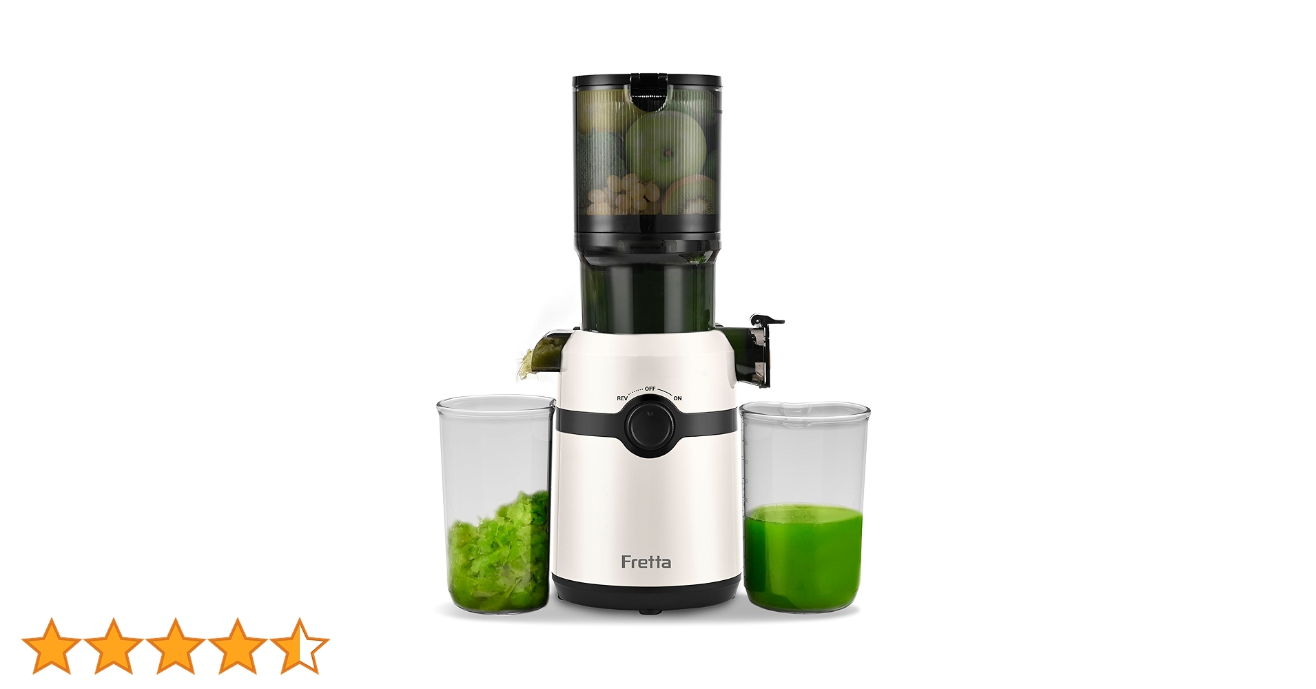 Amazon.co.jp: Fretta ジューサー 10.8cm広い投入口 1L大容量